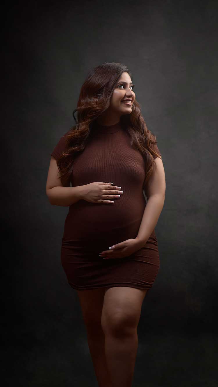 Black-maternity-gown