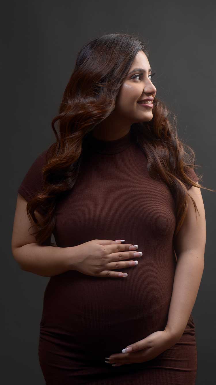 Black-maternity-gown