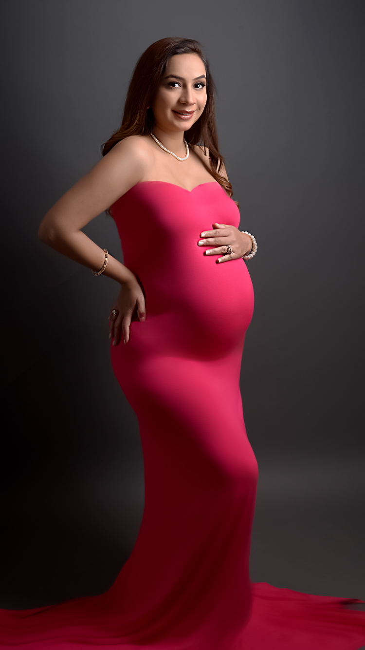 Black-maternity-gown