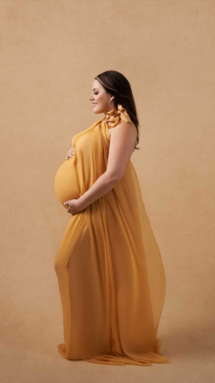 Black-maternity-gown