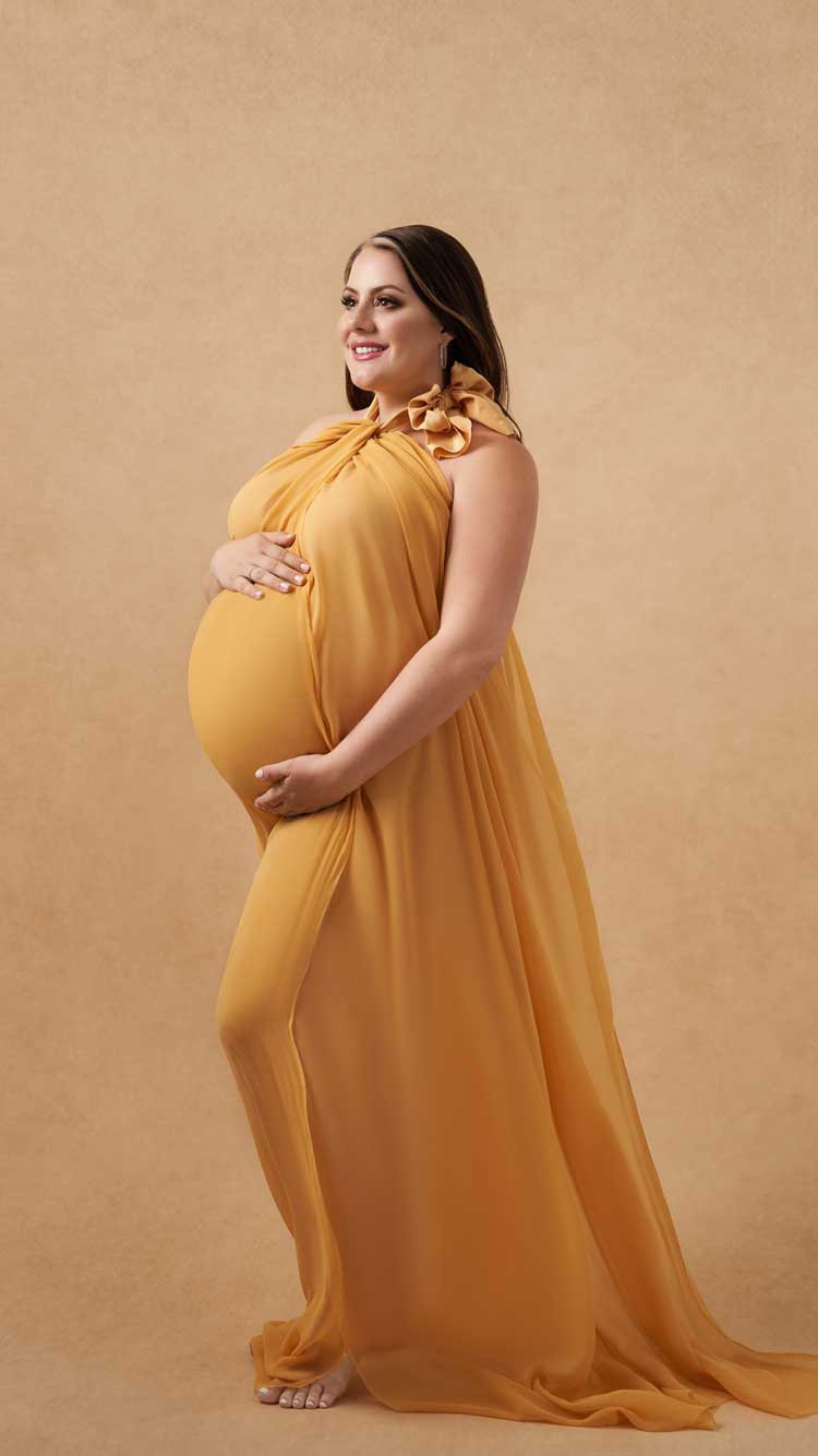 Black-maternity-gown