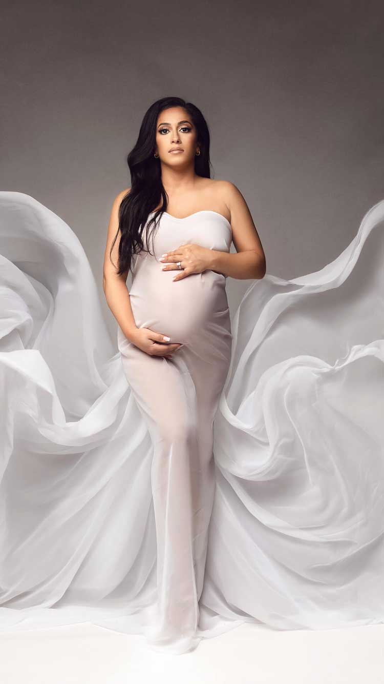 Black-maternity-gown