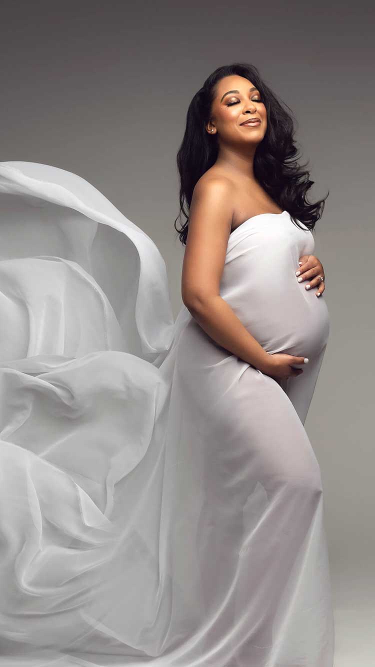 Black-maternity-gown