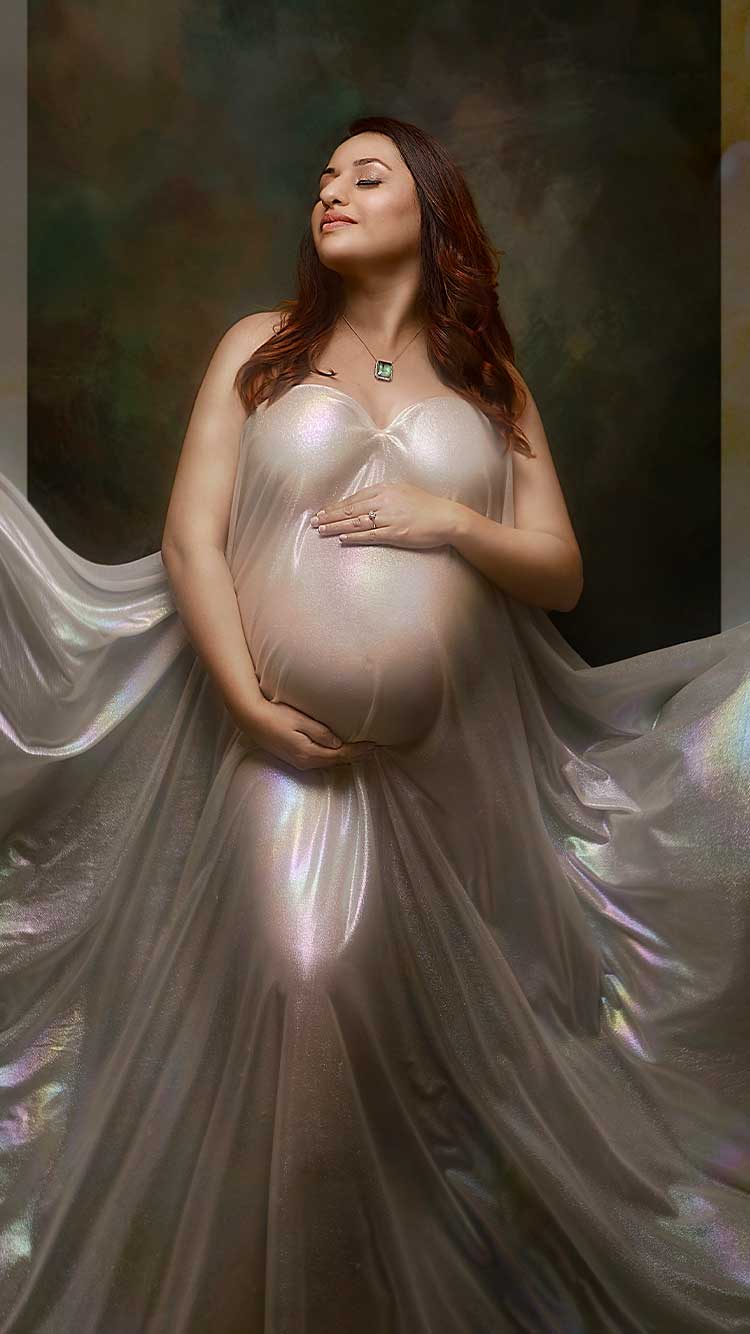 Black-maternity-gown