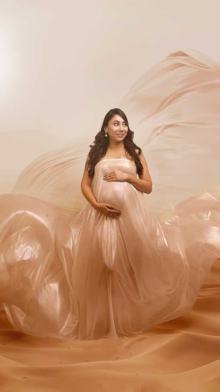 Black-maternity-gown