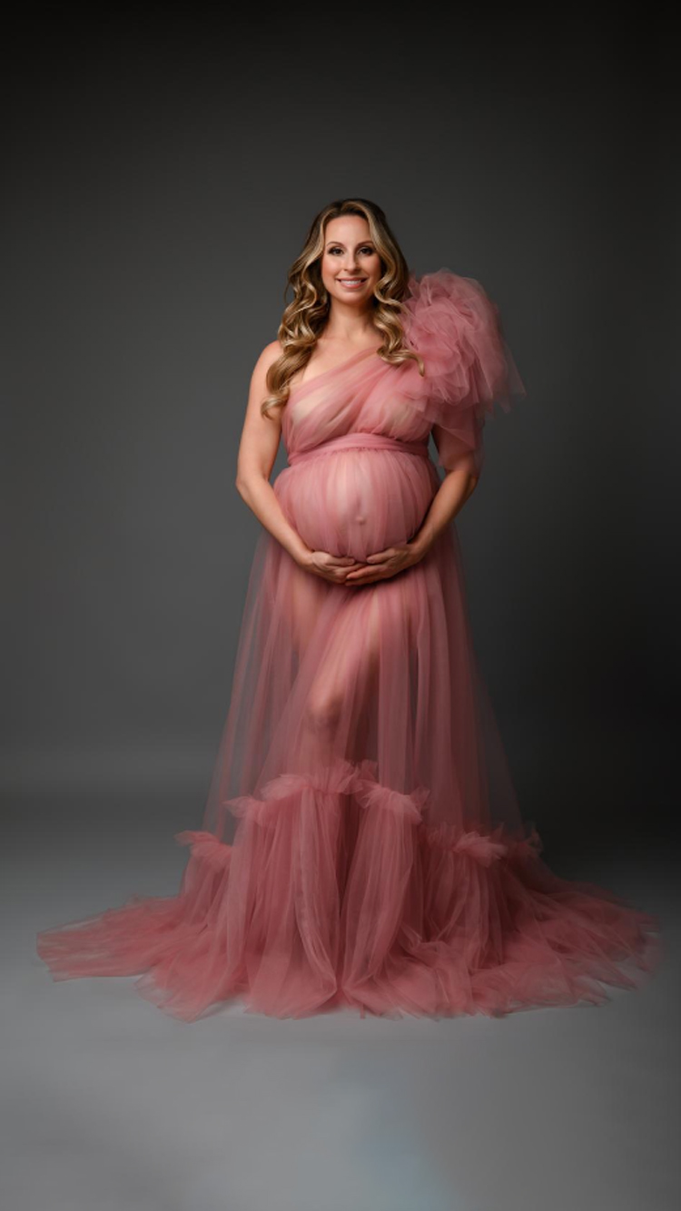 Black-maternity-gown