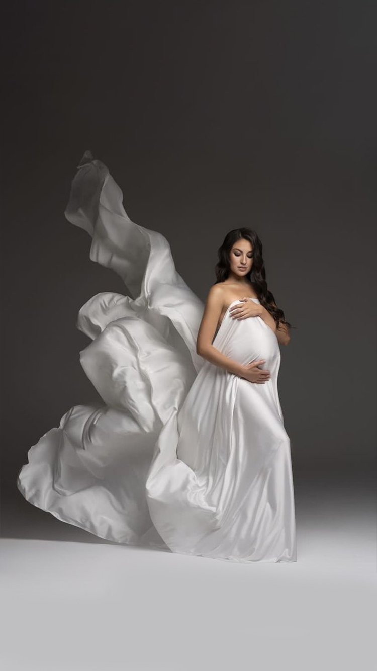 Black-maternity-gown