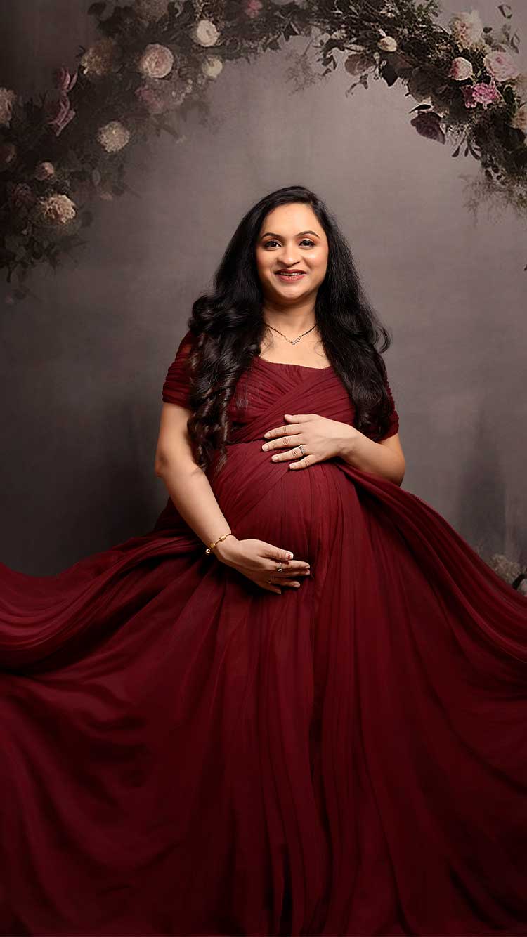 Black-maternity-gown