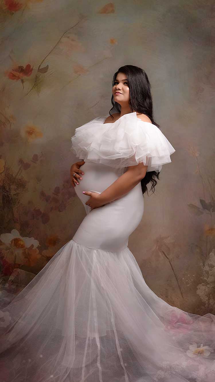 Black-maternity-gown